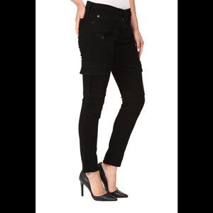 Hudson Black Slim Fit Cargo Moto Pant